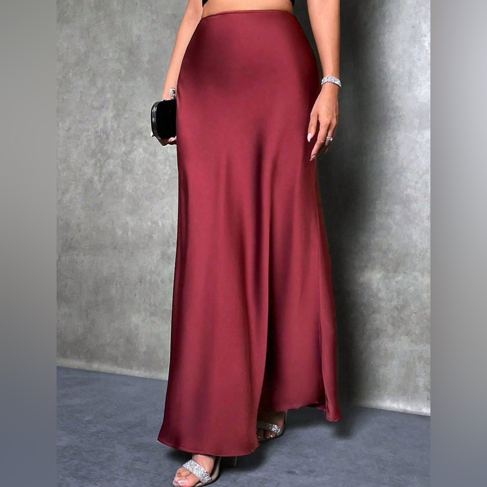 REVOLVE Burgundy Maxi Skirt